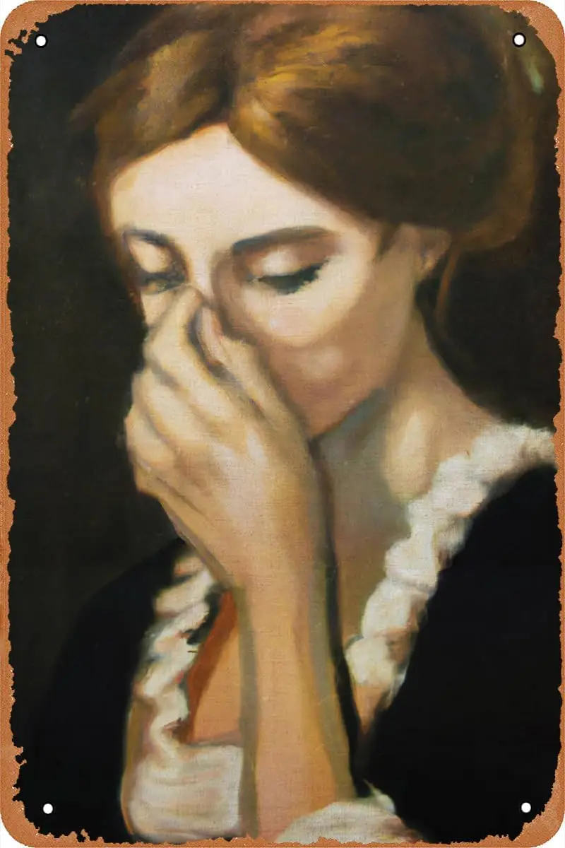 Mdcentury Clsscl Ldy Tolet Funny Move Плакат Ретро Metl Sgn Vntge Tn для Bthroom Туалет Дома Wll rt Декор esthetc Gf