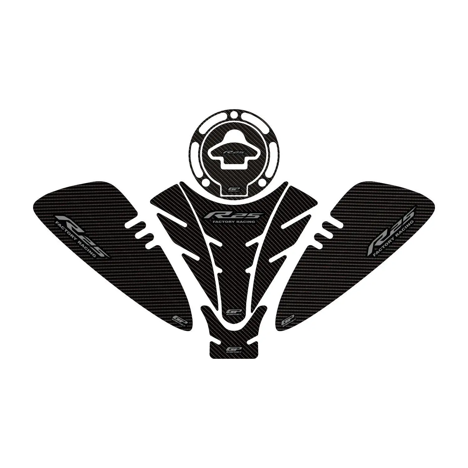 

GP Composite R25 2019-2022 совместимый набор углеродных ковриков для бака