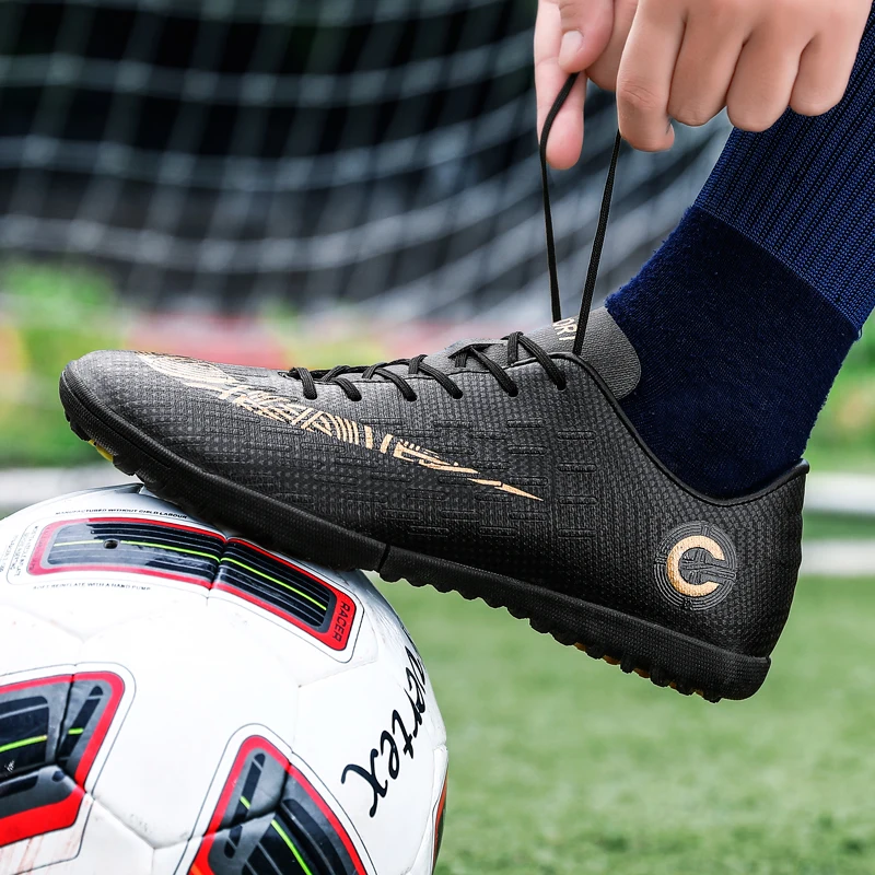 Outdoor Soccer Shoes Original Men Football Boots Soccer Cleats Shoes Breathable Non-slip Training Sneakers Turf Futsal Trainers