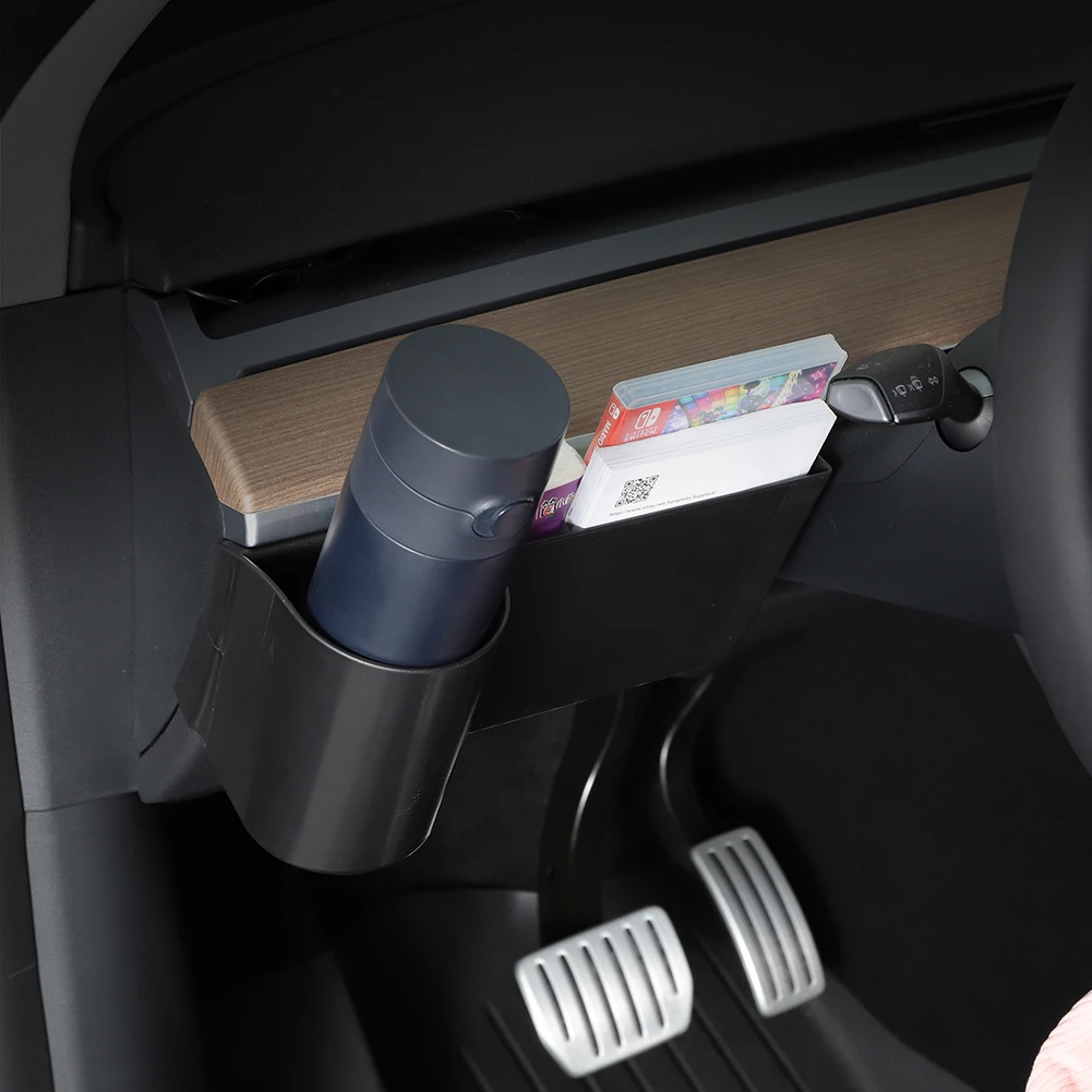 

Приборная панель, держатель стакана для воды, вместительный органайзер для всякой всячины, модификация, автомобильные аксессуары для Tesla Model 3, модель Y