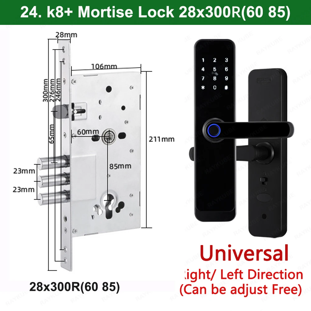 

RAYKUBE K8 Умный дверной замок с отпечатком пальца