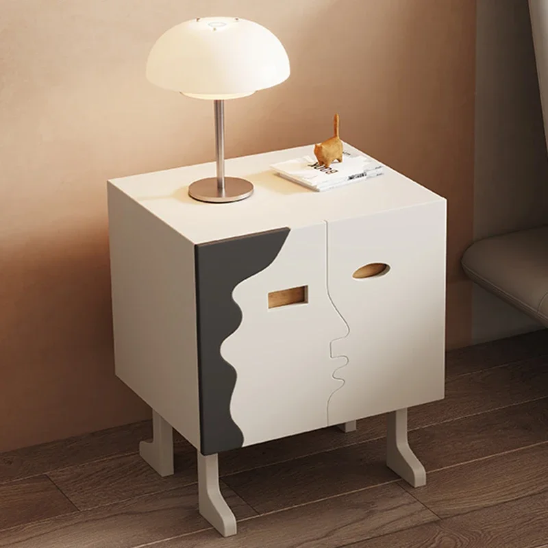 Прикроватный столик в гостиную спальню выдвижные ящики скандинавский мобильный