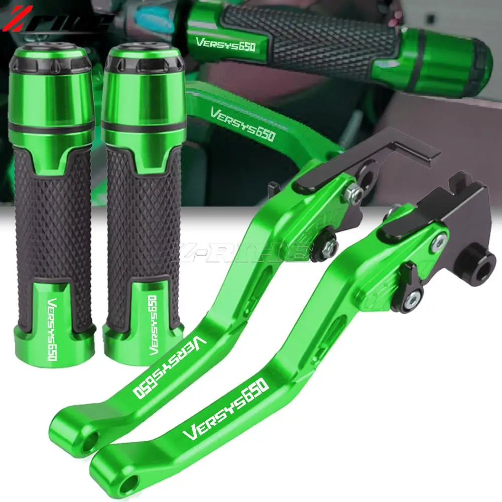 

Motorcycle Brake Clutch Levers Handlebar grips Handle Bar Grip For Kawasaki Versys650 VERSYS650CC 2015 2016 VERSYS Versys 650 cc
