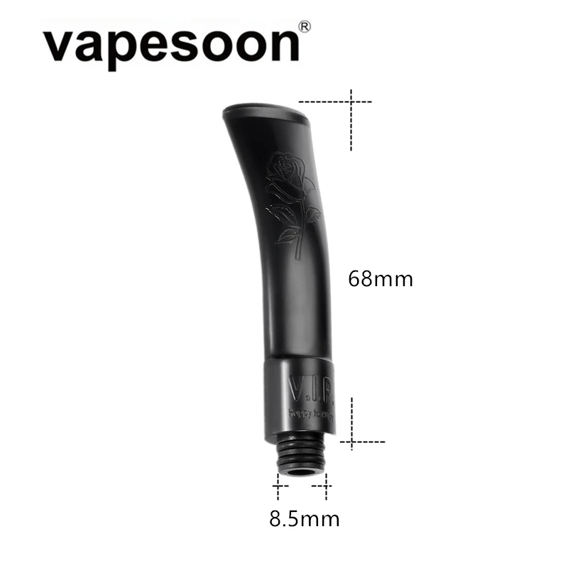 Плоский длинный пластиковый мундштук для вейпа 510 дрип-тип электронной сигареты