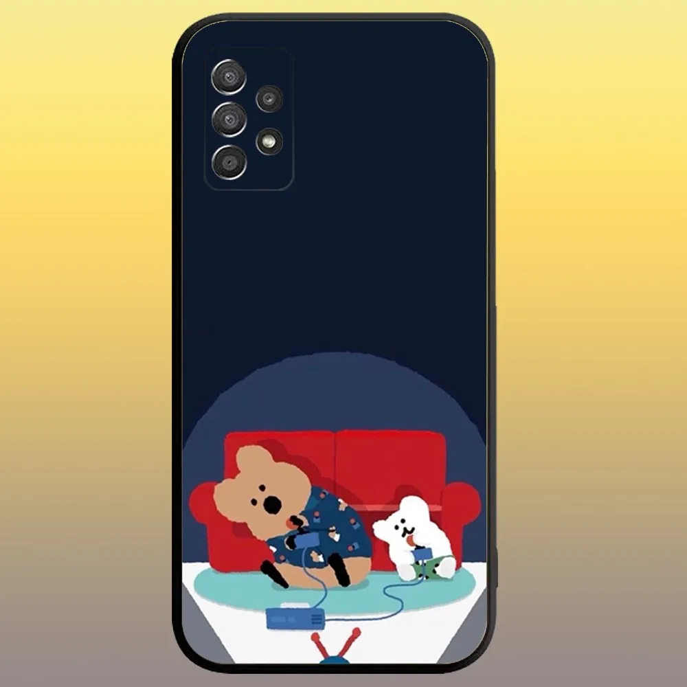 Модный корейский чехол для телефона Koala Dinotaeng SamsungA 91 80 73 72 71 70 53 52 51 42 41 40 32 31 22 21 20 13 S