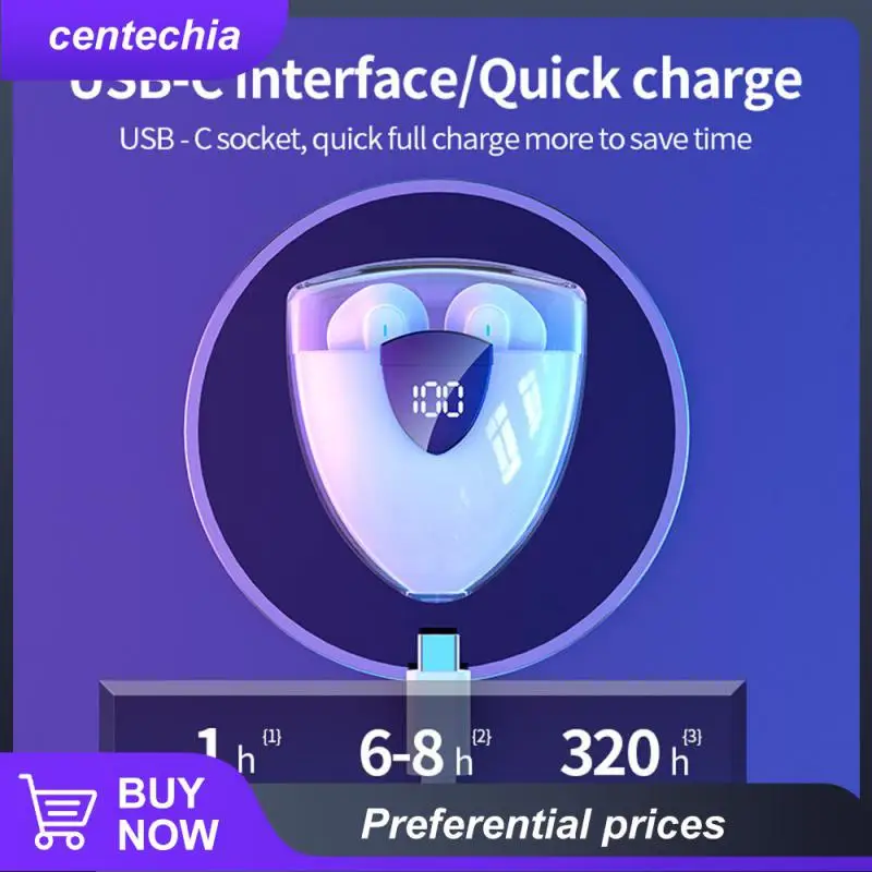 

Working Distance ≥ 10m Headset High Color Value Long Battery Life Sports Headset Dual Host Digital Displays 300ma