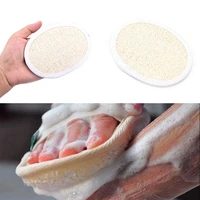 1pc natural loofah luffa facial complexion skin disc disk pads male female face cleaning brush baby care exfoliator
