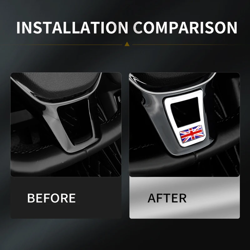 Автомобильные эмблемы флаг украшение на руль наклейка чехол для VW GOLF 7 MK7 POLO PASSAT B7