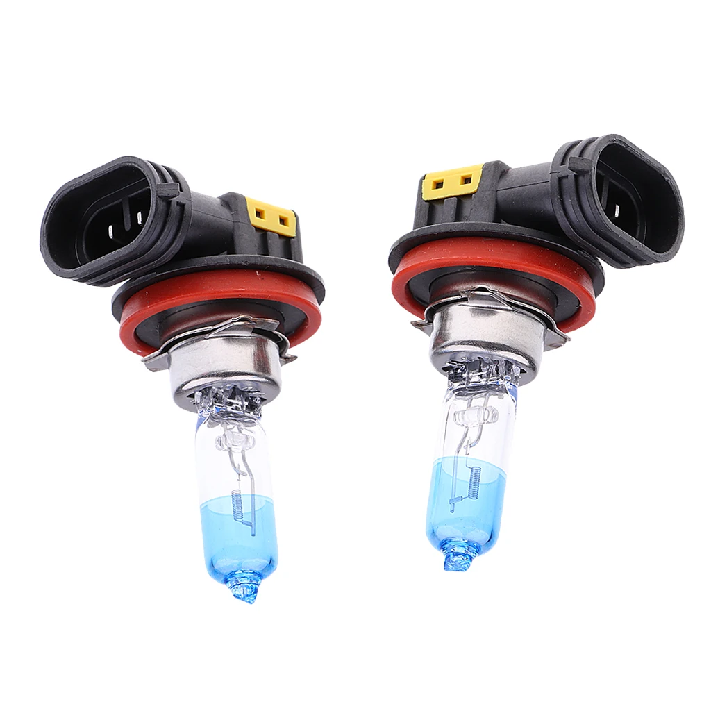 

2pcs H8 12V 55W 4000K Car Halogen Headlamp Bulbs Driving Light Replacement