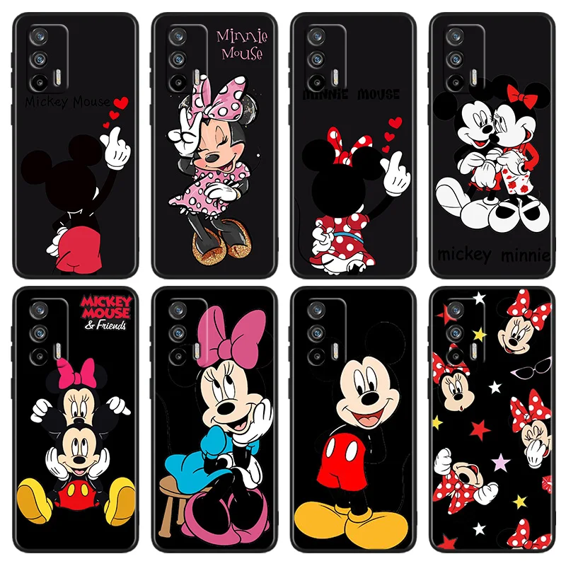 

Mickey Minnie Mouse Phone Case For OPPO Realme Q5i Q5 Q3S 10 9i 8i 7i 6 5 Narzo 50i 50A 50 30 Pro Plus Black Cover