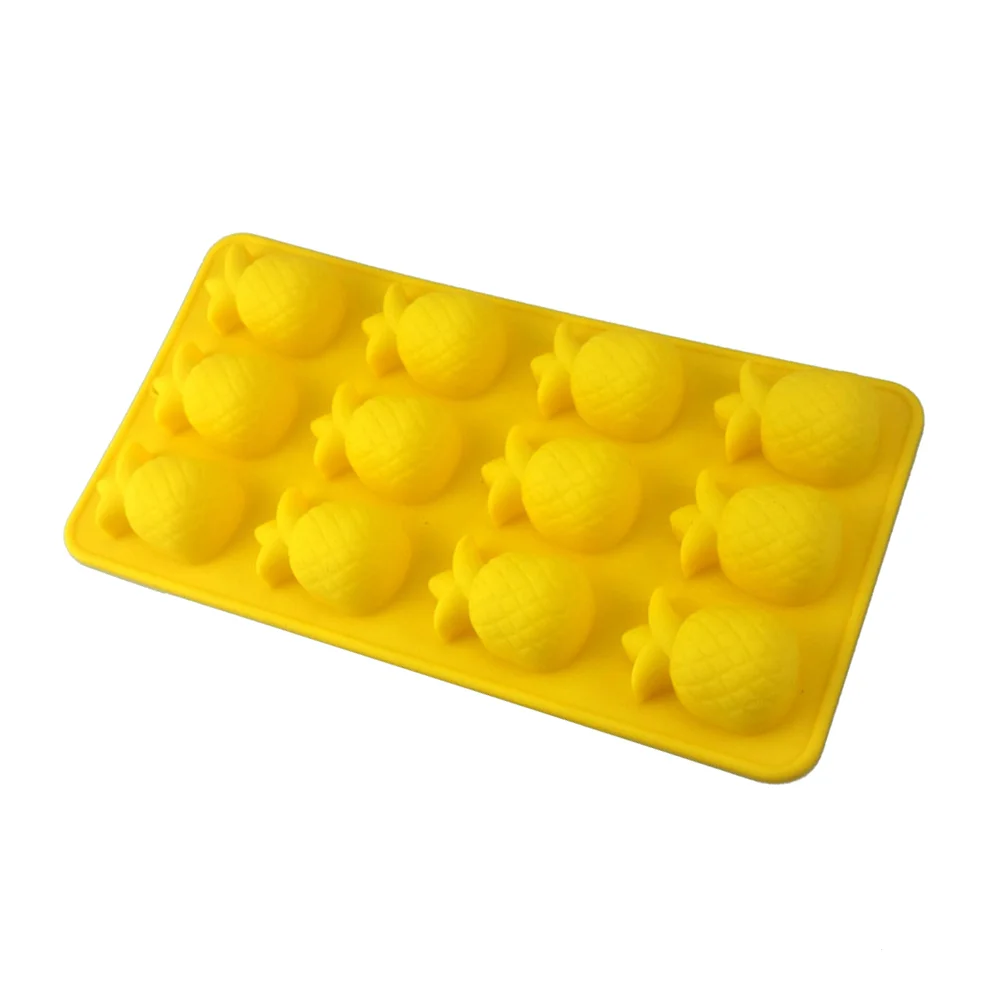 

Silicone Mold Fruit Pineapple Molds Candy Baking Fondant Cupcake Ice Gummy Diy Mould Tray Cake Shaped Stick Non Fudge 3D Pudding