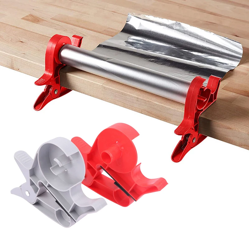 

Plastic Tape Dispenser Paper Roll Holder Clip Office Gift Wrapping Table Clamps