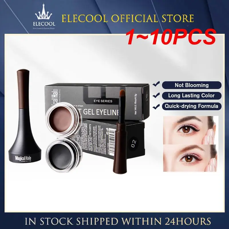 

1~10PCS Non-sticky Non-dizzy Eyeliner Cream Waterproof Smooth Long Lasting Makeup Beauty Matte Eye Liner Gel High Purity Color