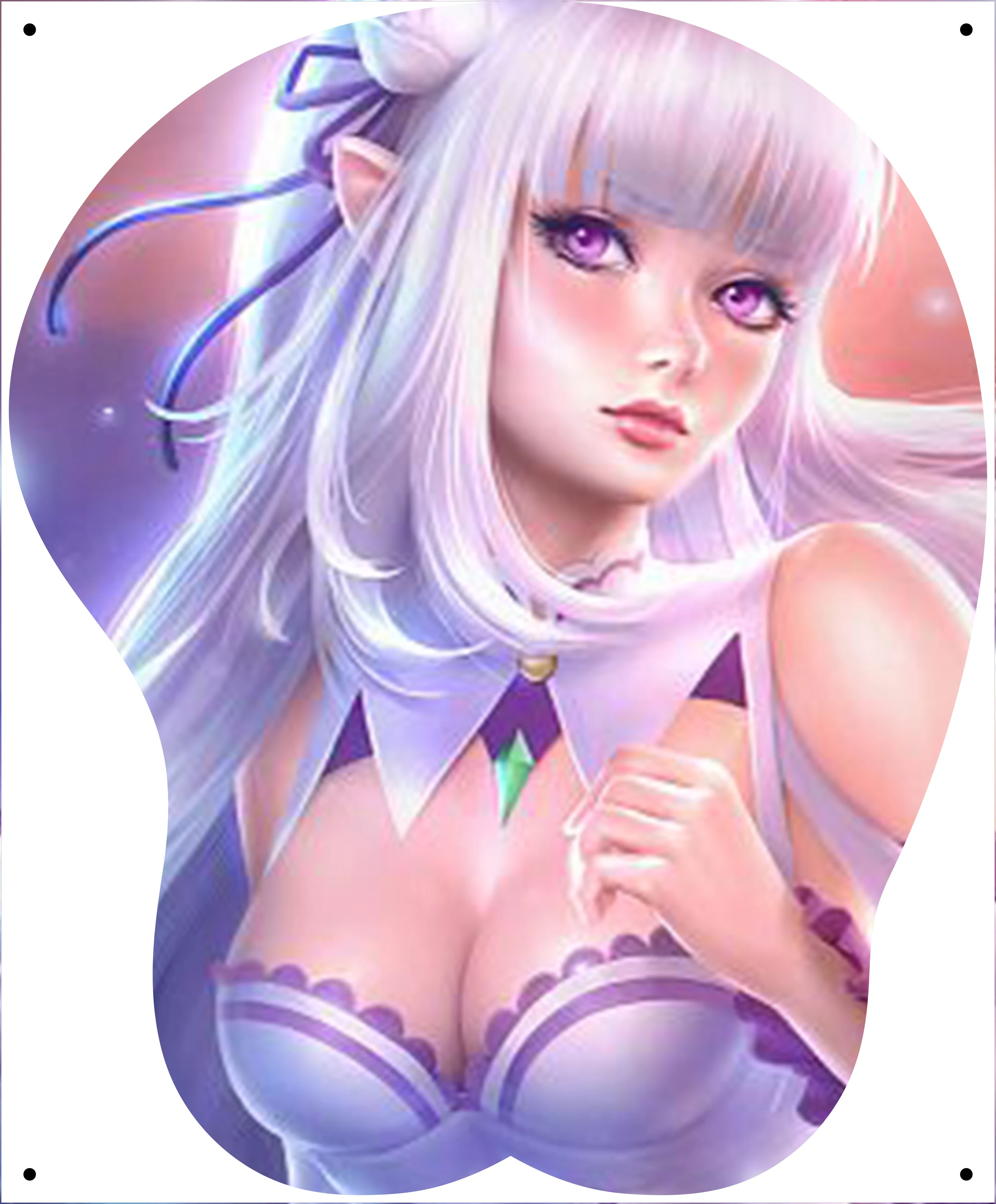 

Anime cartoon 3d beauty sexy breast enhancement silicone mouse pad wrist guard