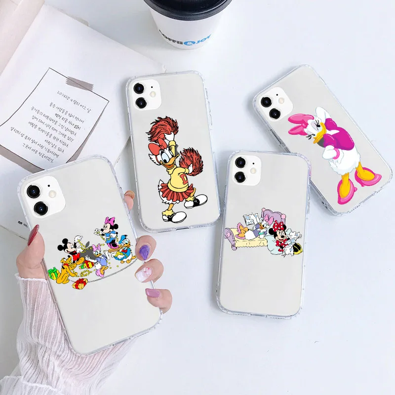 

A-38 Daisy Duck Transparent Cutout Soft Case for OPPO Reno 2 2F 2Z 3 4F 4 5F 5Z 5 6 6Z Lite F17 F11 F9 Pro