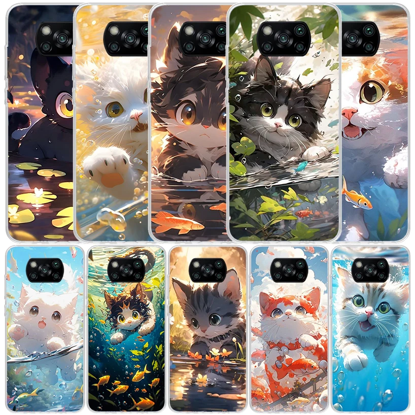 Чехол для телефона Xiaomi Poco X6 X5 X4 X3 Nfc F6 F5 Pro F4 Gt F3 F2 F1 M5S M4 M3 M2