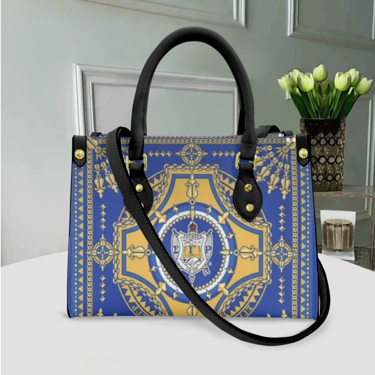 Hand Sign Sigma Gamma Rho Design 3D Handbags Women Female Casual Totes Luxury Brand Designer Ladies Cross Body Bags Bolsa Femme