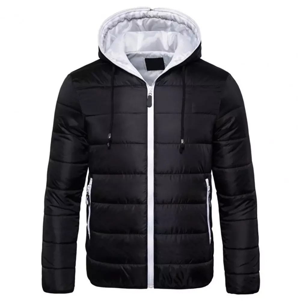 New2022 Warm All Match Solid Color Long Sleeve Extra Warm Men Jacket for Adult
