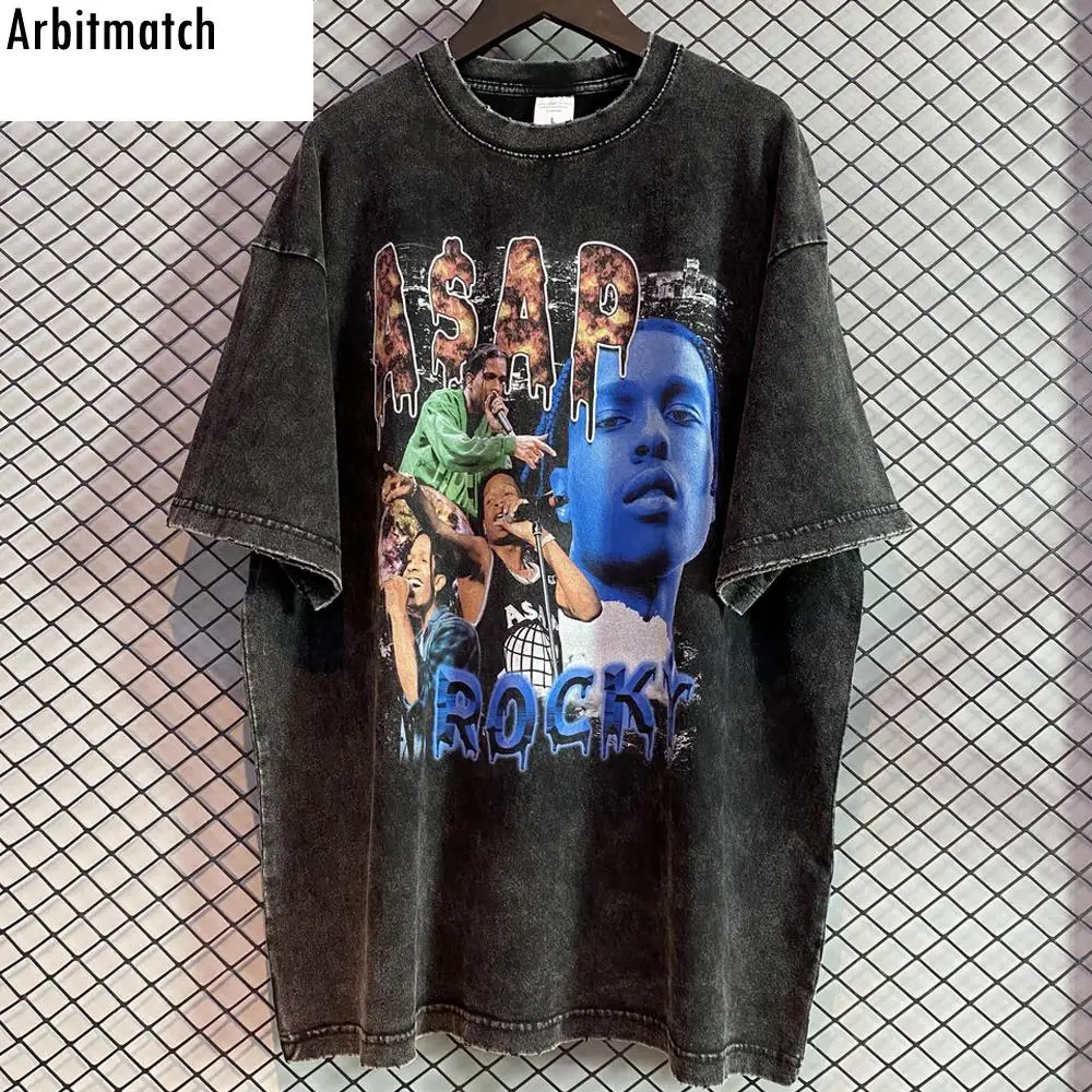 

Arbitmatch 2023 Мужская футболка с принтом Рокки как можно скорее, потертая Футболка с вырезами, свободная повседневная футболка, Мужская футболка в стиле Харадзюку