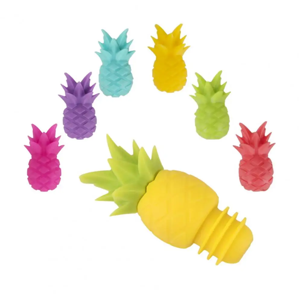 7Pcs Wine Stoppers Creative Good Sealing Food Grade Leakproo