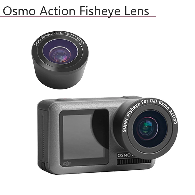 

Optical Glass Anti-shake 15X Zoom HD Protection Fisheye Lens for DJI OSMO Action Macro Lens Sports Camera Accessories