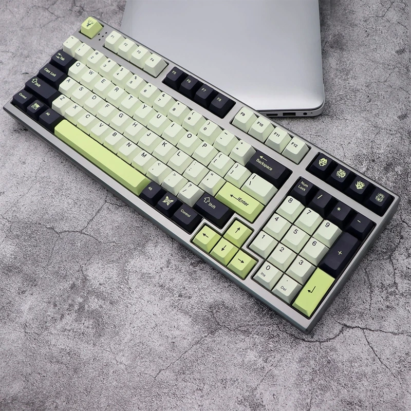 

136 Keys Keycaps PBT Five-sides Dye Sub Monsters Keycap for 61 64 68 87 104 108 E8BE