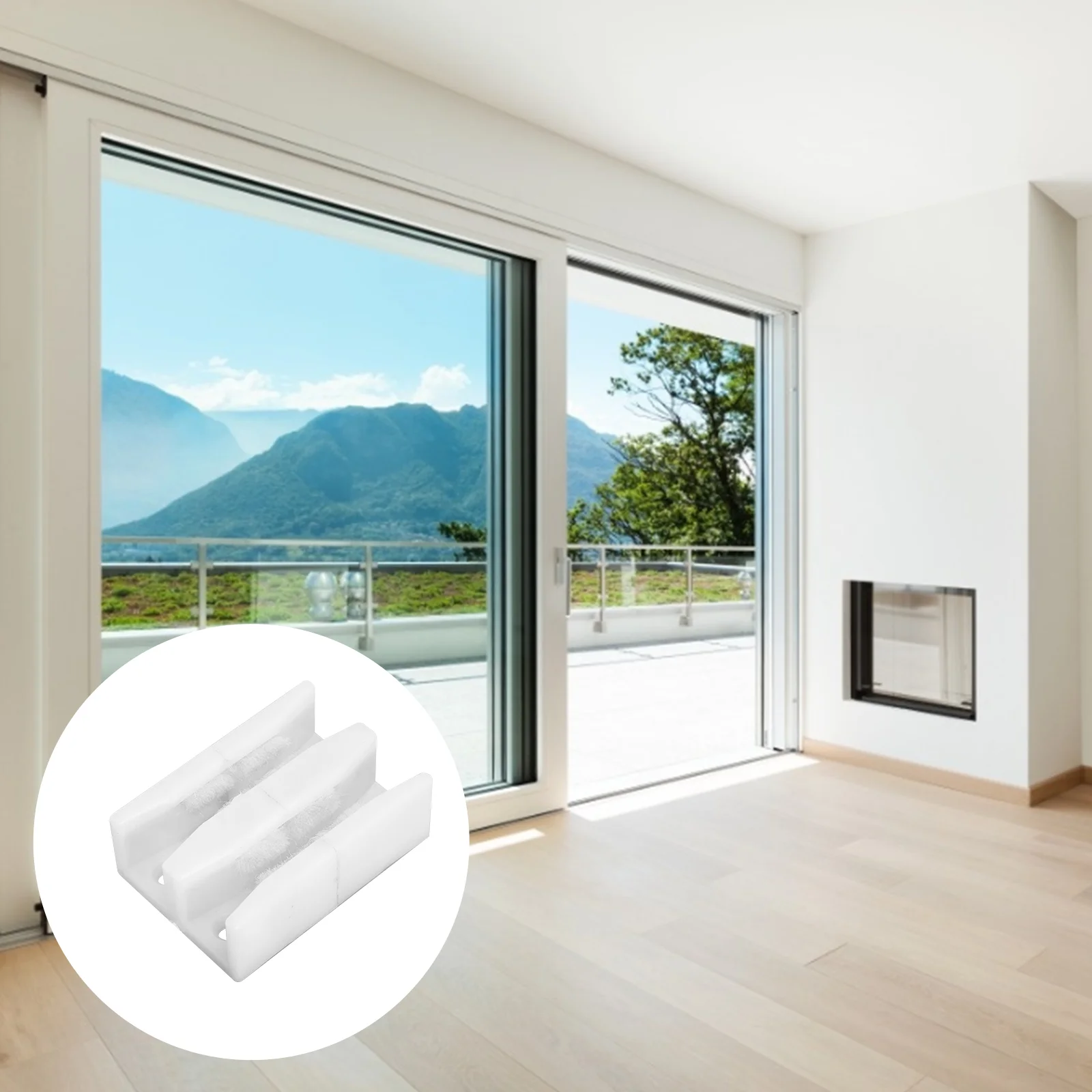 

8pcs Prime Durable Bottom Floor Guide Sliding Door Guide for Floor Door Shower Door