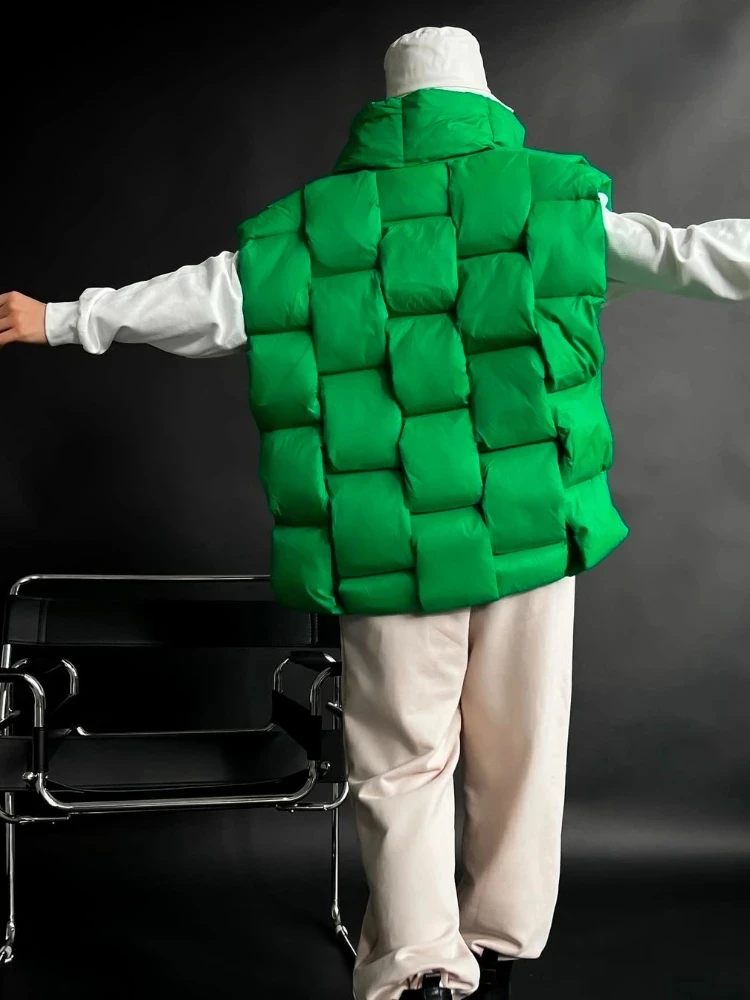 Женская куртка без рукавов 2024 зимний теплый 90% белый утиный пух жилет