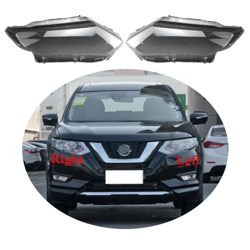 

For Nissan X-Trail 2017 2018 2019 2020 Headlights Lens Cover Headlamp Transparent Case Lampshade Original Glass Lamp Shell
