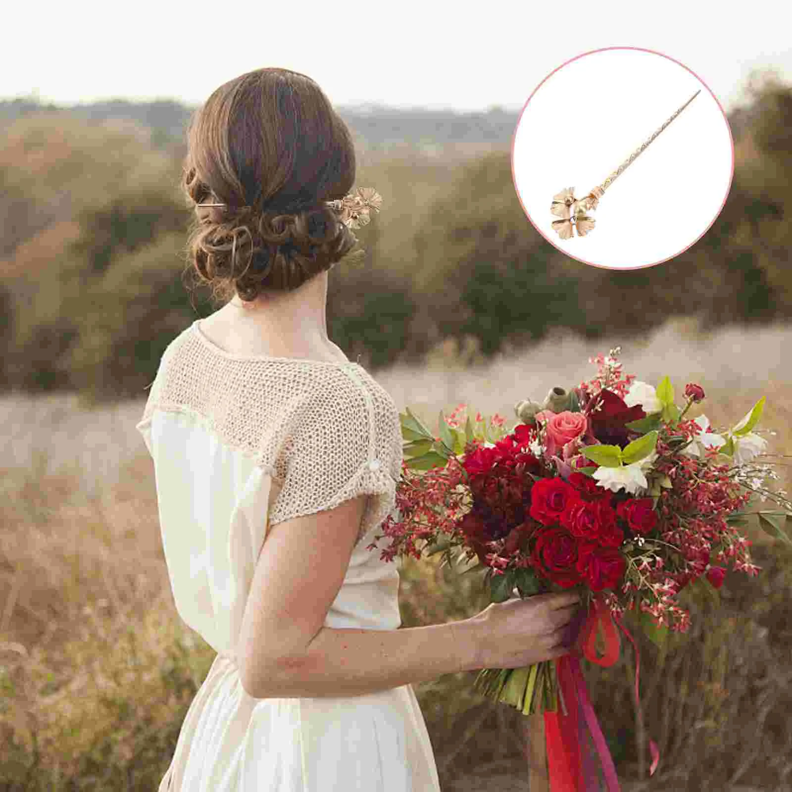 

Hair Stick Metal Chinese Vintage Pearl Hairpin Sticks Women Pin Clip Fork Bun Flower Chignon Hairpins Updo Decorative Chopsticks