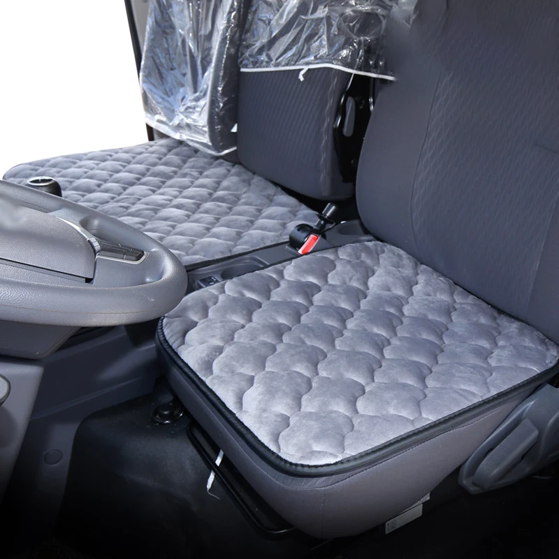2 шт. тканевая стеганая подушка для автомобильного сиденья плюшевая теплая