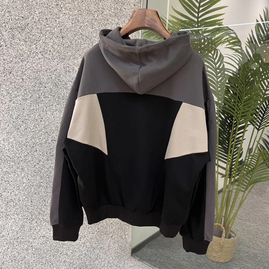 Spring And Autumn New Color-block Hooded Sweatshirt, High Quality Men's And Women's Hooded Sweatshirt