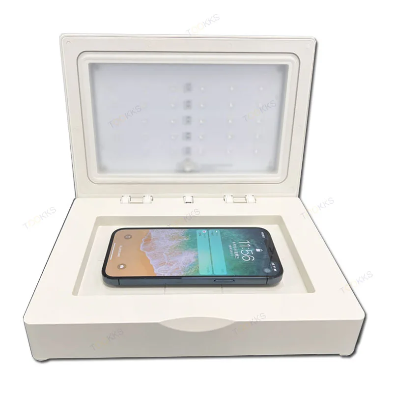 Mini UV Curing Box LED Cold Light Source Fast Curing Oven for Mobile Phone Straight Curved Screen OCA Repair No Bubble Wrinkle