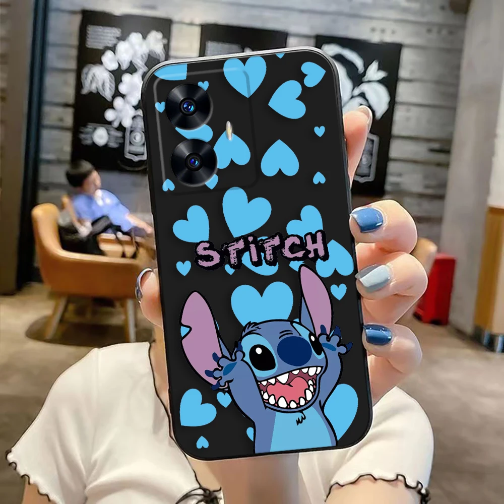 Чехол Naughty Koala Stitch Angel для Realme C65 C63 C53 C35 C55 C33 C30 C21Y C20 C12 C11 GT 2 XT NARAO 20 30 50 Funda
