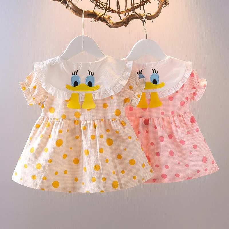 

2022 Summer Baby Girls Princess Dresses Short Sleeve Newborn Dress Children Baby Infants Clothes Casual Toddler Vestidos Kids