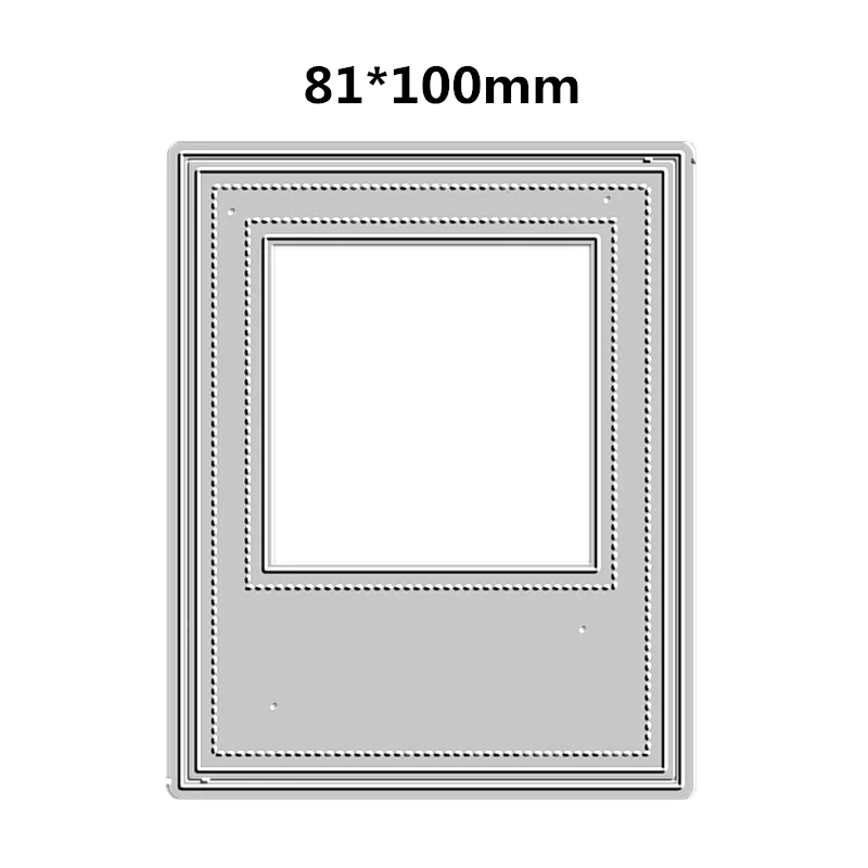 Polaroid фоновые металлические штампы для резки нового 2023 скрапбукинг изготовление