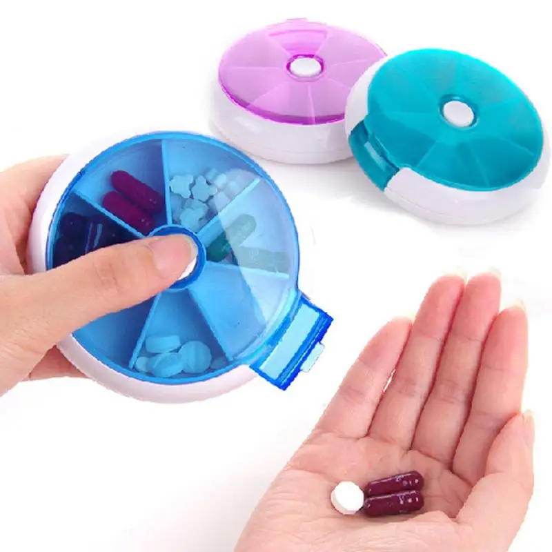 7 Day Weekly Portable Pill Box Container Medicine Splitters Holder Pill Drugs Case Box Organizer pill case medicine box