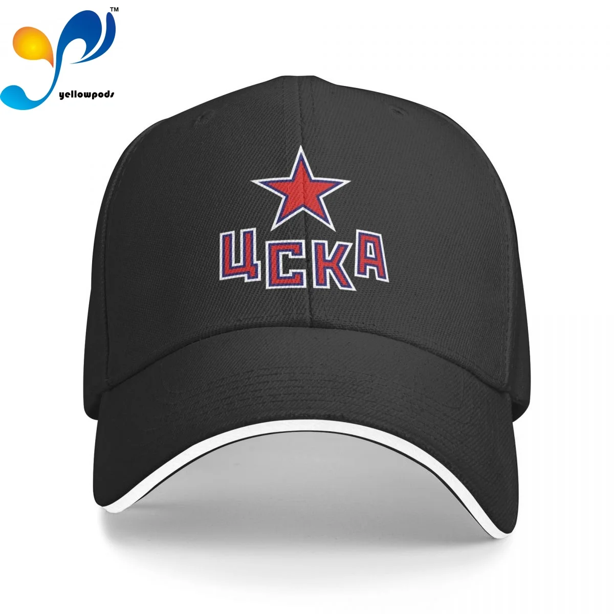 

Baseball Cap Men Hc Cska Moscow Khl Russian Professional Hockeyer Black Russia Fashion Caps Hats for Logo for Men Trucker Cap