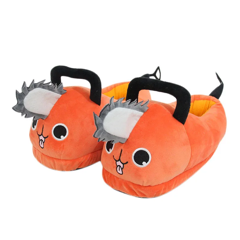 

Chainsaw Man Pochita Plush Slipper Anime Happy Orange Dog Stuffed Soft Toy Kawaii Plushie Gift Pochita Peluche Chainsawman Shoe