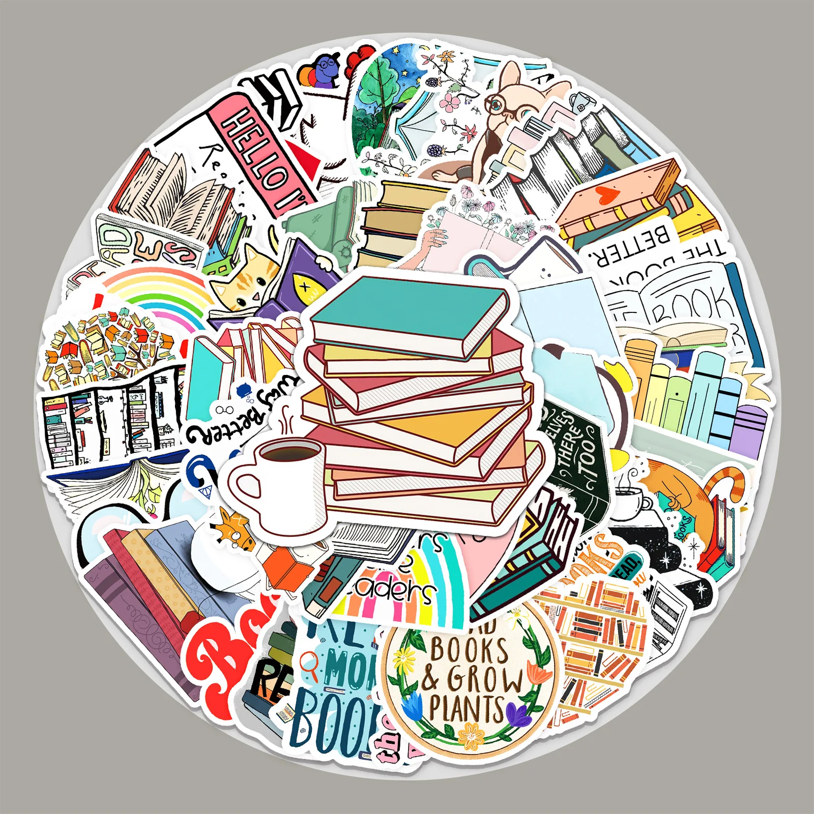 

50 Reading Graffiti Stickers Reading Kids Stickers DIY Waterproof Stickers Moto Scrapbooking DIY Lable Kawaii Deco