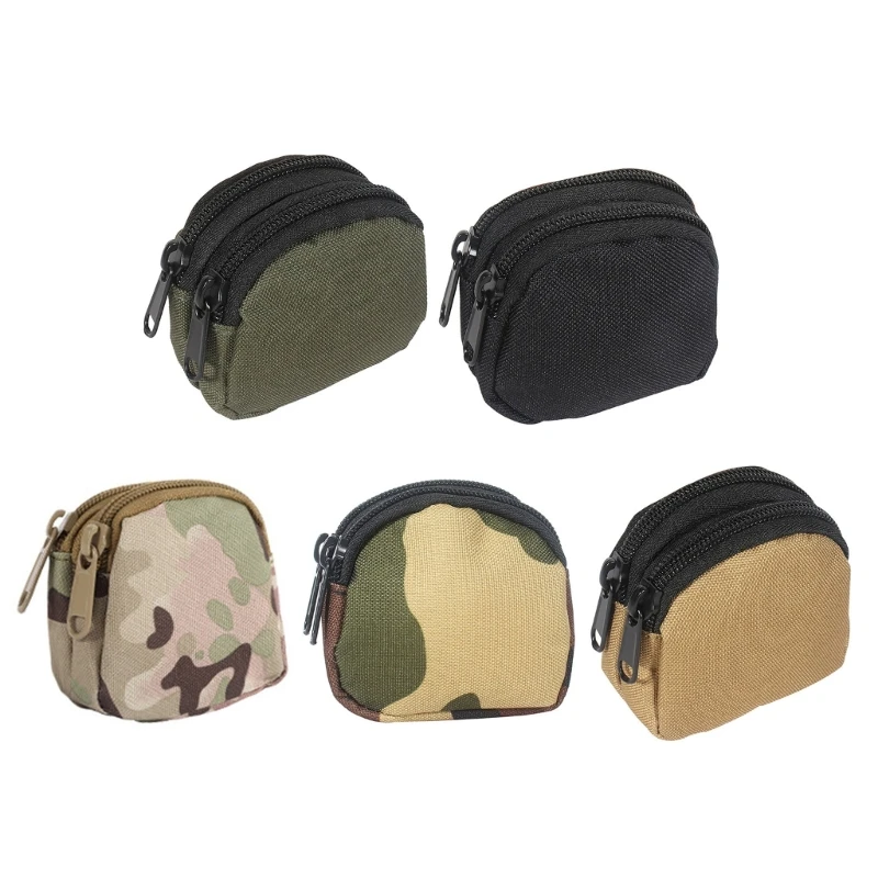

Tactically Waist Bag Double Pockets Mini Wallets Money Keys Purse Wear Resistant H58D