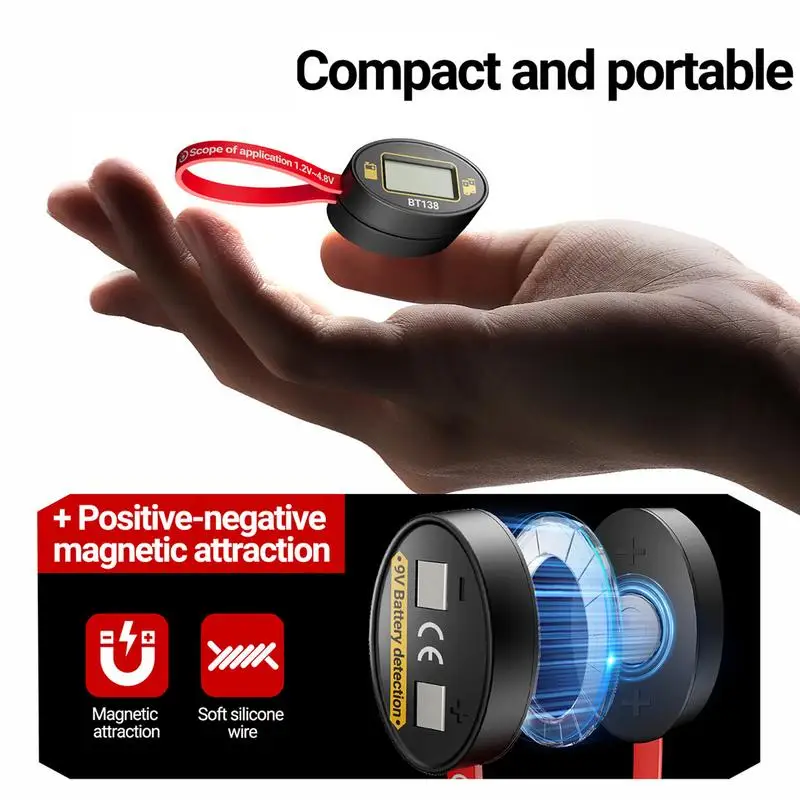 

Тестер нагрузки батареи, анализатор магнитных батарей, монитор, портативные тестеры батарей для всех типов батарей, быстрая точность