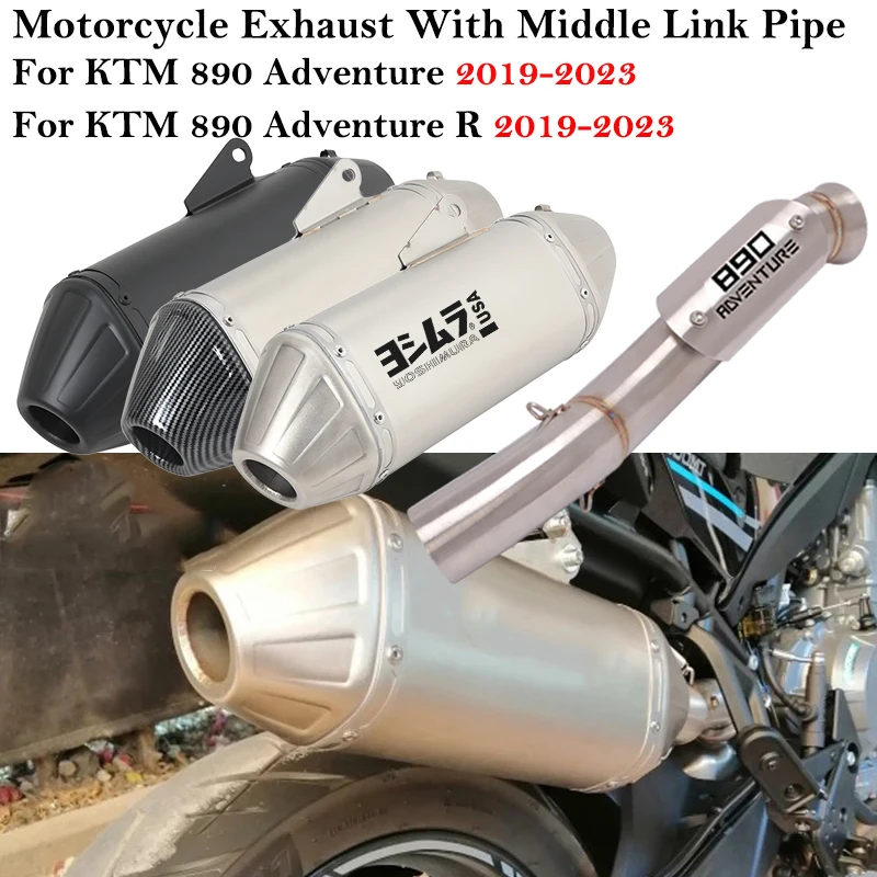 Слипоны для KTM 890 ADV DUKE Adventure R Rally 2019 - 2022 2023 системы выхлопной глушитель мотоцикла