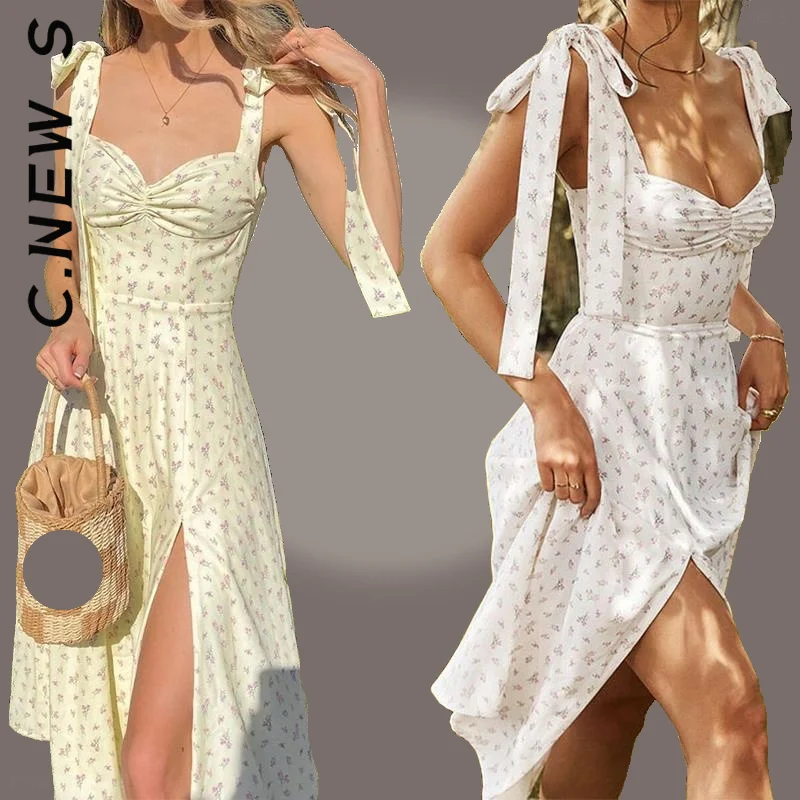 C. Новости-женское кружевное Плиссированное Платье Цветочный комплект белый