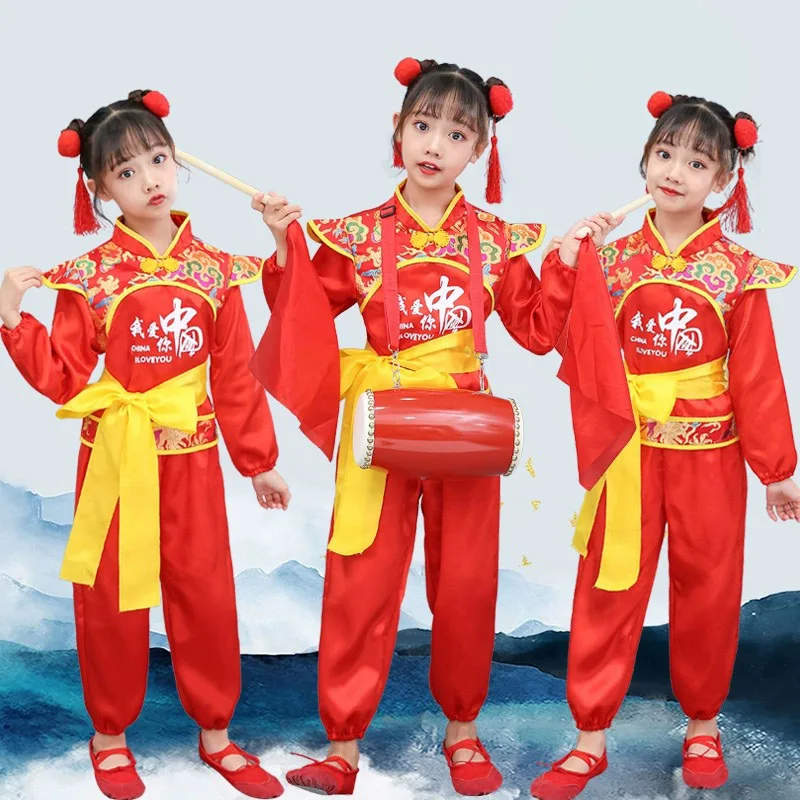 Детские костюмы в китайском стиле праздничная церемония открытия для