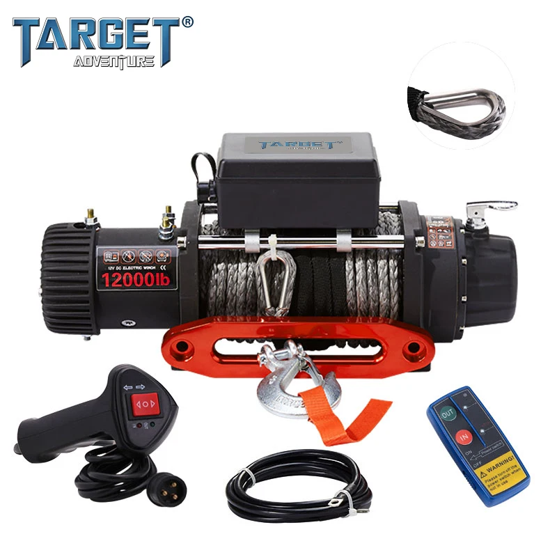 

high power motor 12000lb 4x4 pickup jeep winch waterproof electric winch off road vehicles