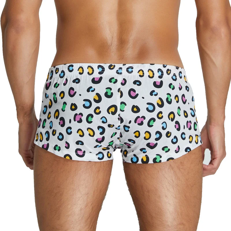 YUFEIDA Sexy Mens Printed Underwear & Sleepwear Cotton Short Cortos Hombres Mens Pyjama Boxershorts Tracksuit U Bag Casual Trunk