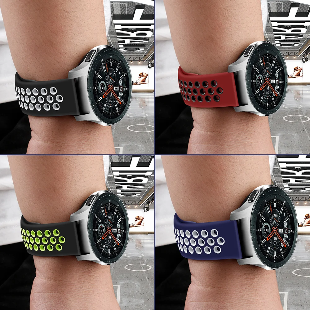 22mm 20mm band for Samsung Active 2 40mm/44mm strap Galaxy watch 3 41mm Gear s3 46mm/42mm correa bracelet Huawei watch GT2 strap