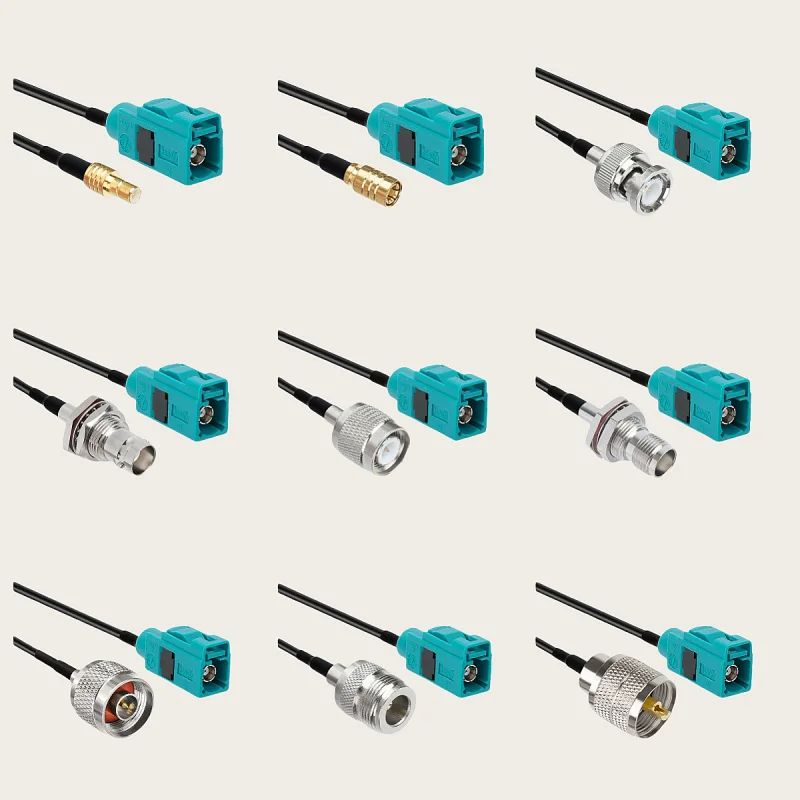 Фото Кабель-адаптер Fakra-Z (гнездо) на SMB/BNC/TNC/UHF/M/N/F (штекер/гнездо) для GPS-антенн, RG174 №2