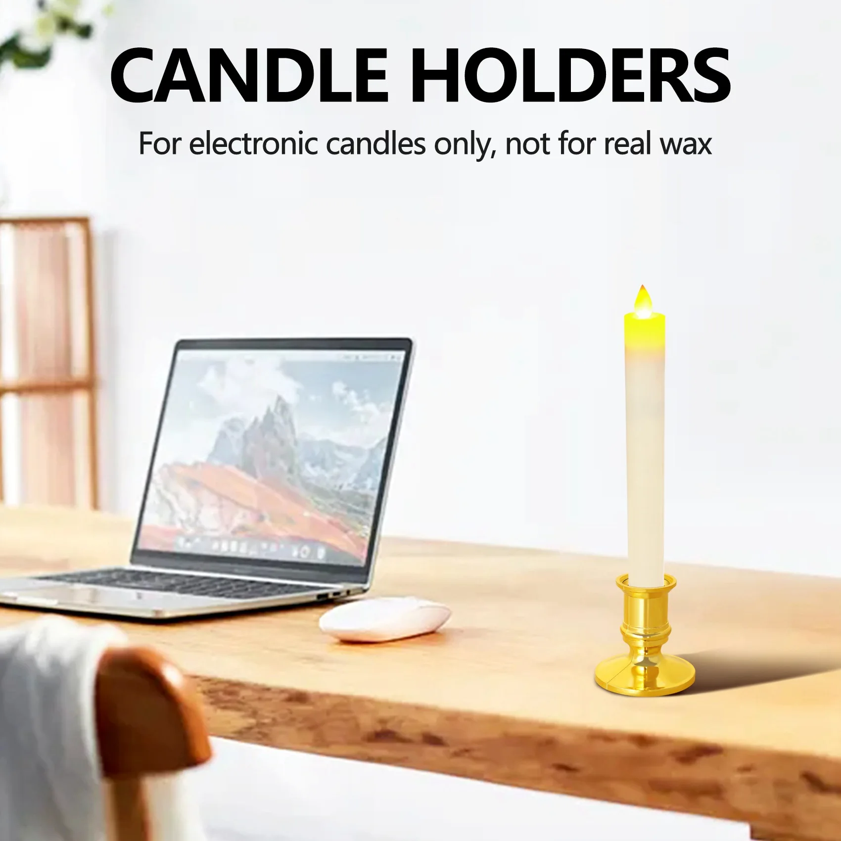 Подсвечник золотой 10X